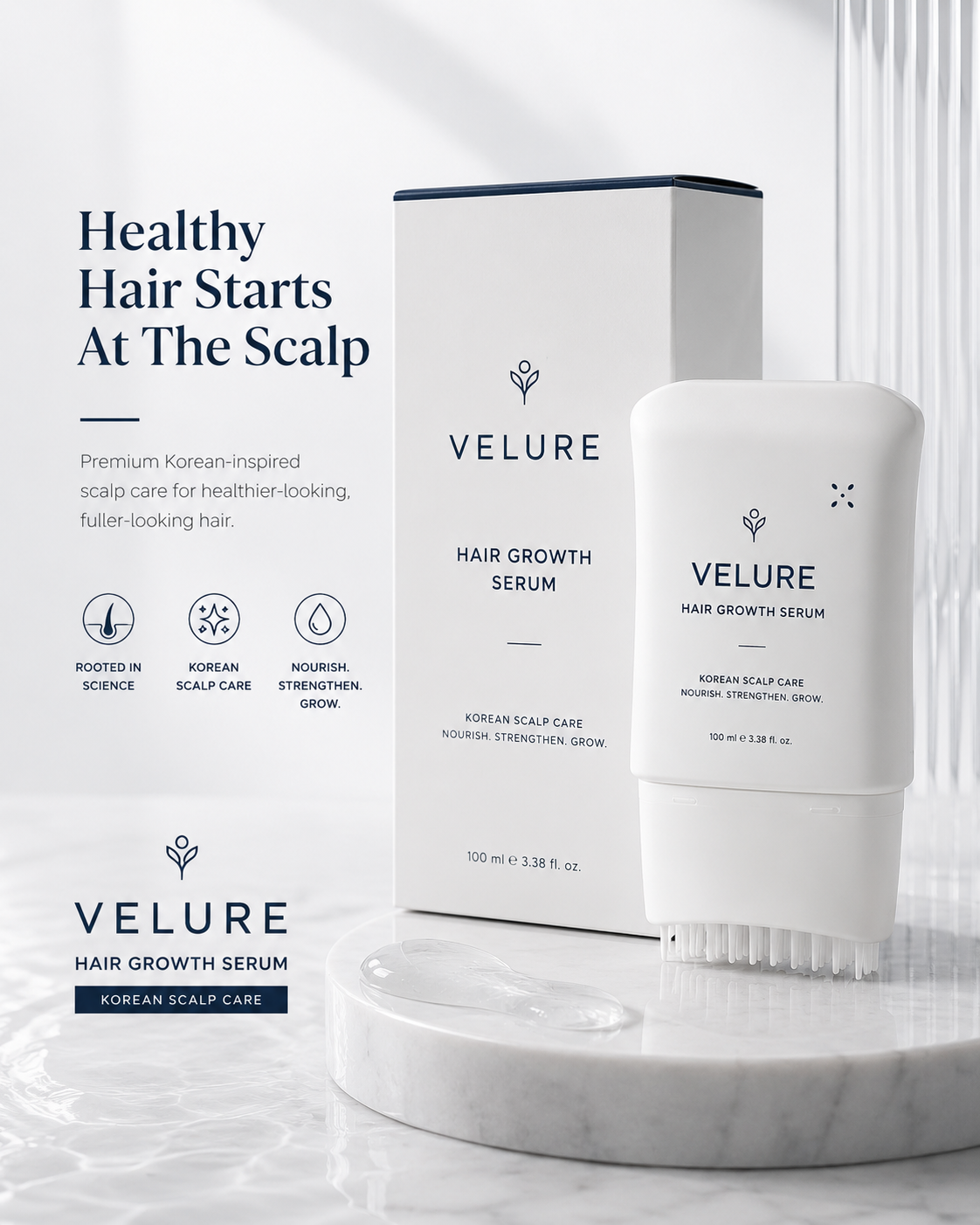Velure™ Hair Serum with Brush 100ml
