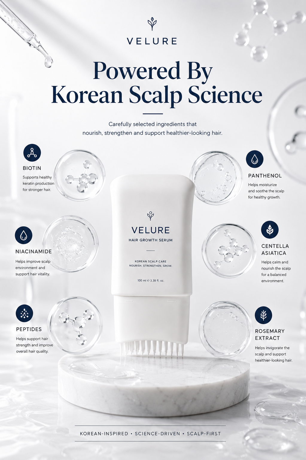 Velure™ Hair Serum with Brush 100ml