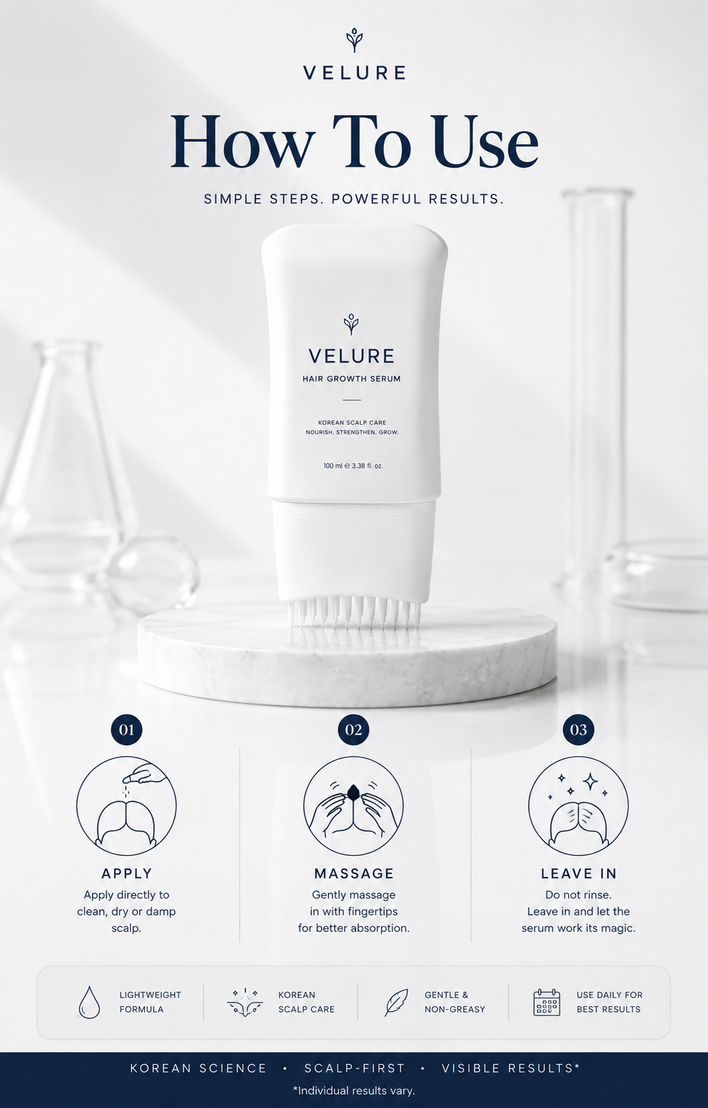 Velure™ Hair Serum with Brush 100ml