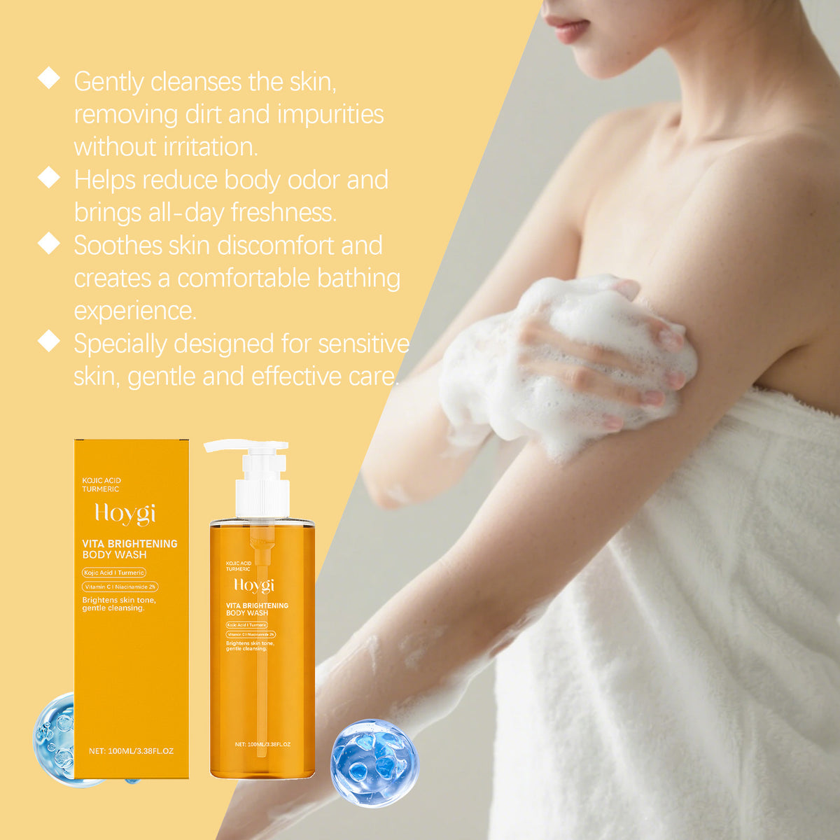 Acid Turmeric Brightening Shower Gel